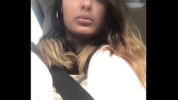 Kaira Nisha does a boobflash beside the highway