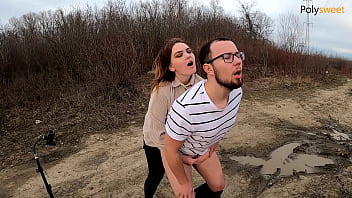 My bitch screamed loudly so she ate her cum) (pegging, femdom)