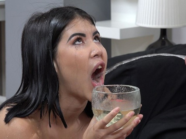 Submissive Slut Takes Piss In Mouth